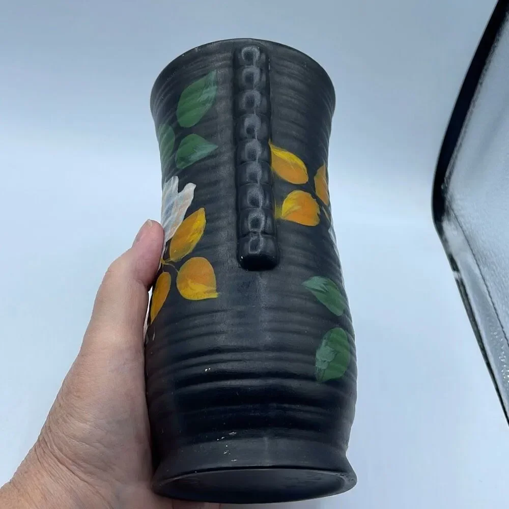 Vintage Brentleigh Ware Rise vase hand painted circa 1930 , made in England